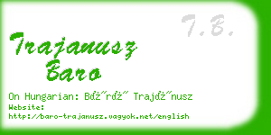 trajanusz baro business card